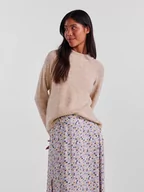 Swetry damskie - Pieces Sweter w kolorze beżowym - miniaturka - grafika 1