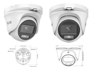 Zestaw do monitoringu posesji 4x kamera kopułowa Hybrid Light 5Mpx, Rejestrator 4 kanałowy - HiLook by Hikvision - Zestawy do monitoringu - miniaturka - grafika 3