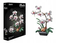 Klocki - KLOCKI KONSTRUKCYJNE ORCHIDEA STORCZYK BIAŁY KWIAT DO UŁOŻENIA PREZENT - miniaturka - grafika 1