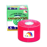 Gumy, taśmy, ekspandery - Taśma do tapingu TEMTEX  Kinesio Tape Tourmaline 5 cm × 5 m Niebieski - miniaturka - grafika 1
