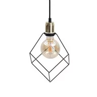 Oprawy, klosze i abażury - LAMPA wisząca KET494 metalowa OPRAWA pająk ZWIS spider złoty czarny - miniaturka - grafika 1