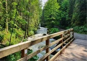 Malowanie po numerach - Norimpex, Diamentowa Mozaika Las Pomost Drewniany Nad Potokiem - miniaturka - grafika 1