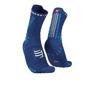 COMPRESSPORT Skarpety Unisex dla dorosłych, Sodalite/Fluo Blue, 35-38 EU - Skarpetki damskie - miniaturka - grafika 1