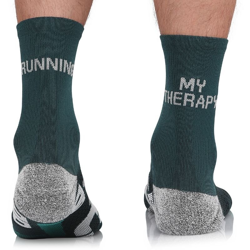 Skarpety biegowe Running Raid Long sportowe, RUNNING MY THERAPY oddychające, chroniące przed otarciami, 43-46