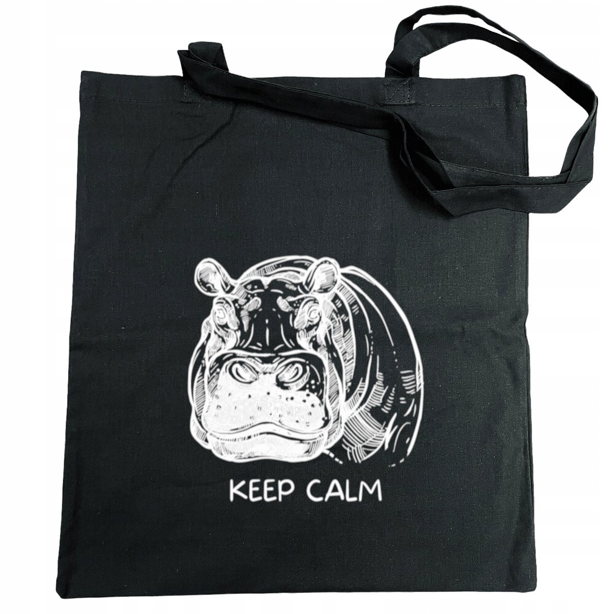 Torba zakupy zabawny nadruk hipopotam KEEP CALM