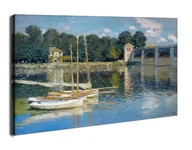 Obrazy i zdjęcia na płótnie - Le pont d argenteuil Claude Monet - obraz na płótnie, Claude Monet - obraz na płótnie Wymiar do wyboru: 100x70 cm - miniaturka - grafika 1