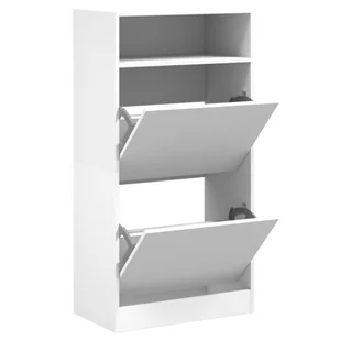 vidaXL Szafka na buty biała 60x34x116 cm materiał drewnopochodny - Szafki na buty vidaXL Szafka na buty biała 60x34x116 cm materiał drewnopochodny - Szafki na buty - miniaturka - grafika 1