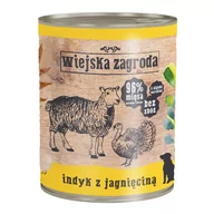 Mokra karma dla psów - Wiejska Zagroda Wiejska Zagroda Mokra Indyk z Jagnięciną 800g WZPMIJ800 - miniaturka - grafika 1