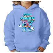 Bluzy dla dziewczynek - BLUZA DZIECIĘCA Z KAPTUREM 67 SIX SEVEN VIRAL 146-152 DLA DZIECKA PREZENT - miniaturka - grafika 1
