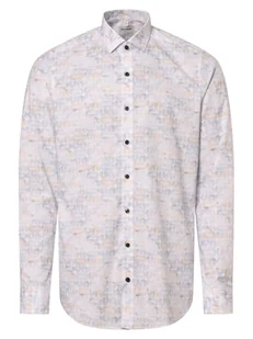 Olymp Level Five Koszula męska Mężczyźni Slim Fit Bawełna niebieski|biały|wielokolorowy wzorzysty, 39 - Koszule męskie - miniaturka - grafika 1