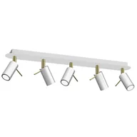 Lampy ścienne - Milagro Lampa sufitowa PRESTON GOLD/WHITE 5x mini GU10 MLP7633 - miniaturka - grafika 1