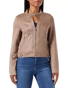 Bestseller A/S Damska kurtka VMJOSE MARI Short Faux Suede Jacket BOOS, Brown Lentil, M, Brown Lentil, M - Kurtki damskie - miniaturka - grafika 1