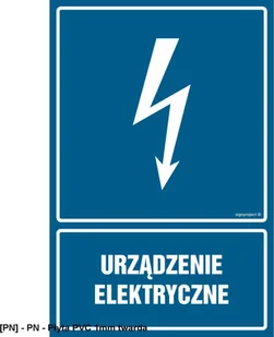 SIGNPROJECT HG016 - Urządzenie elektryczne 500x750 - Tablice BHP - miniaturka - grafika 1