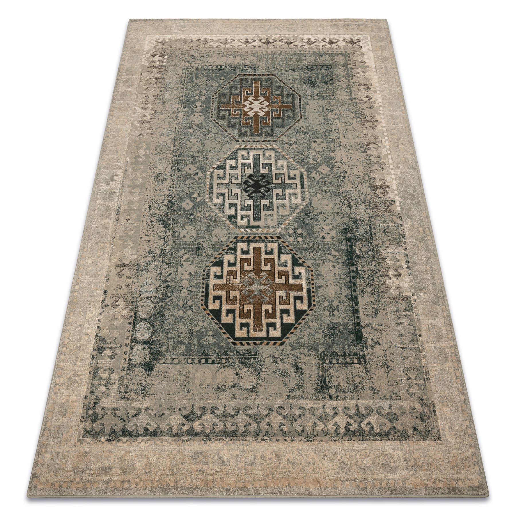 Dywan wełniany POLONIA ASHAN orientalny jadeit zielony 200x300 cm