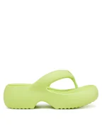 Klapki i japonki damskie - Melissa Japonki Melissa Free Fuzzy Platform Ad M 35875 Żółty - miniaturka - grafika 1