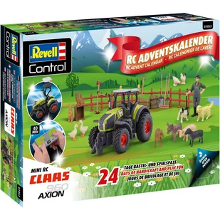 Revell RC - Kalendarz adwentowy RC Claas Axion 960 Tractor 40MHz 01053 - Ozdoby bożonarodzeniowe - miniaturka - grafika 1