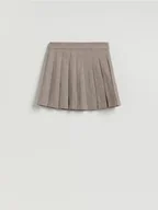 Spódnice - Reserved - Plisowana spódnica mini - brązowy - miniaturka - grafika 1