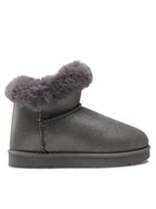 Buty dla dziewczynek - Nelli Blu Śniegowce CS-123C Szary - miniaturka - grafika 1