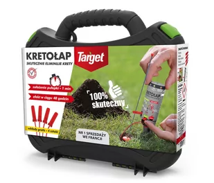 Target Pułapka na krety + 4 wkłady w walizce KRETOŁAP - Zwalczanie i odstraszanie szkodników - miniaturka - grafika 1