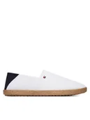 Espadryle męskie - Tommy Hilfiger Espadryle Core Hilfiger Espadrille Textile FM0FM05792 Biały - miniaturka - grafika 1