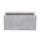 Donice - Blumfeldt Beliani biała prostokątna 50 x 23 x 24 cm MYRA - miniaturka - grafika 1