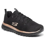 Baleriny - Buty SKECHERS - Get Connected 12615/BKRG Black/Rose Gold - miniaturka - grafika 1