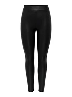 ONLY Onlsanira Coated JRS legginsy damskie, Black/Pattern:crocodile, M - Legginsy - miniaturka - grafika 1