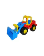 Samochody i pojazdy dla dzieci - Polesie WADER 36988 Traktor z ładowarką w siatce - miniaturka - grafika 1