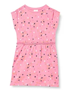 s.Oliver Dziewczęca sukienka z paskiem materiałowym, fioletowy, 128 cm - Sukienki - miniaturka - grafika 1