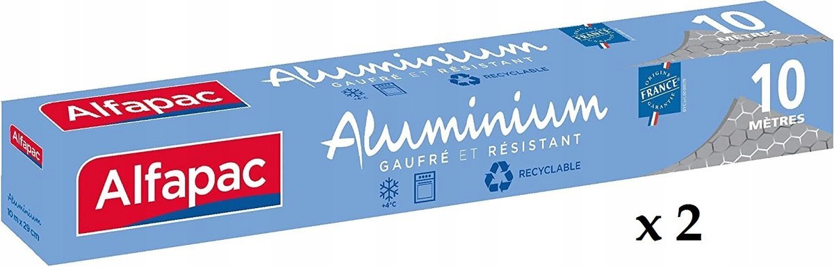 ALFAPAC FOLIA ALUMINIOWA 10 M X 2
