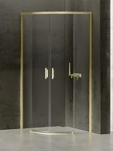 Kabina prysznicowa półokrągła 90x90 złota K-3559 Prime New Trendy Gold - Kabiny prysznicowe - miniaturka - grafika 1