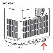 Akcesoria do wentylacji i klimatyzacji - Trotec PAC 3500 X koło - miniaturka - grafika 1