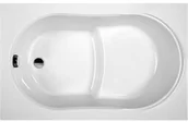 Wanny - Wanna prostokątna z siedziskiem SC06-2-WP 120x75 cm - miniaturka - grafika 1