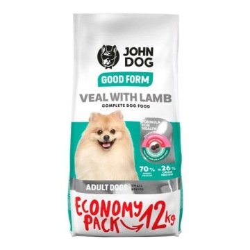 John Dog GOOD FORM Mini Adult cielęcina z jagnięciną 12 kg