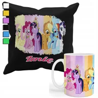 Gadżety dla niej i dla niego - ZESTAW KUBEK + POSZEWKA Z NADRUKIEM-DLA FANA PREZENT MY LITLLE PONY +IMIĘ - miniaturka - grafika 1