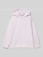 Bluzy dla dziewczynek - Bluza o kroju oversized z kapturem i nadrukiem z tyłu - miniaturka - grafika 1