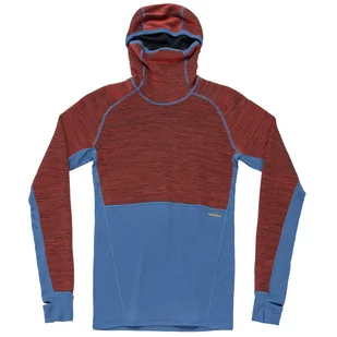 Męska bluza Devold Tuvegga Merino Hoodie Man Rozmiar: XL / Kolor: niebieski/czerwony - Bluzy sportowe męskie - miniaturka - grafika 1