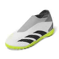 Piłka nożna - adidas Unisex Accuracy.3 buty piłkarskie bez sznurowadeł, Ftwr biały rdzeń czarny klarowna cytryna, 34 EU - miniaturka - grafika 1
