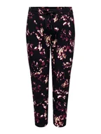 Spodnie damskie - ONLY Carmakoma Spodnie w kolorze czarno-fioletowym - miniaturka - grafika 1