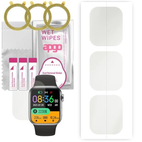 3x folia ochronna hydrożelowa MATOWA do Tracer TW7 Fun - apgo Smartwatch Hydrogel MATTE Protection Ochrona na ekran smartwatcha