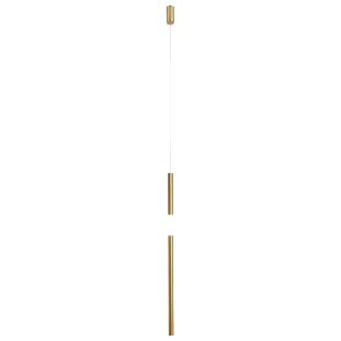 Złota lampa wisząca LED O-Line - L o wysokości 93 cm - Lampy sufitowe - miniaturka - grafika 1