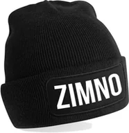 Gadżety dla niej i dla niego - Czapka Bawełniana Zimowa BEANIE ZIMNO na PREZENT - miniaturka - grafika 1