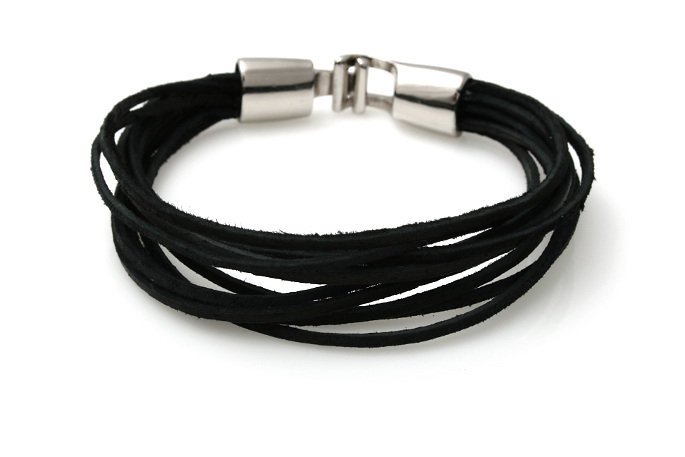 Bransoletka Męska Skórzana ~ 10 Rzemieni ~