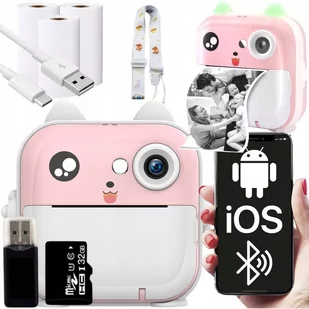 Aparat Natychmiastowy Mini Drukarka Termiczna Drukuś + Karta 32Gb - Aparaty natychmiastowe - miniaturka - grafika 1