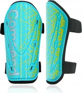 Piłka nożna - Ochraniacze Piłkarskie Nagolenniki Dla Dzieci Regulowane Paski Rozm. L - miniaturka - grafika 1