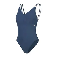 Stroje kąpielowe - Speedo Damski strój kąpielowy z paskami modelujący 1 sztuka bielizna modelująca stroje kąpielowe plażowe i wakacyjne, świerkowy niebieski, 42/18 - miniaturka - grafika 1