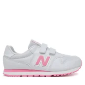 Buty dla dziewczynek - Sneakersy New Balance GV500QP1 Szary - miniaturka - grafika 1