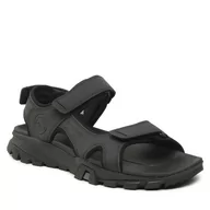 Sandały męskie - Sandały Timberland Lincoln Peak Strap Sandal TB0A5T5G0151 Black Leather - miniaturka - grafika 1