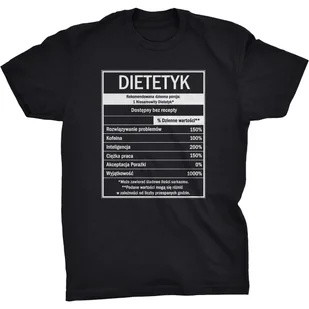 Etykieta GDA Dietetyk Koszulka Dla Dietetyka - Koszulki męskie - miniaturka - grafika 1