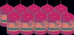 Świeca pieńkowa walec BOLSIUS 15H 8CM 10szt. ŻÓŁTA - Świece - miniaturka - grafika 1
